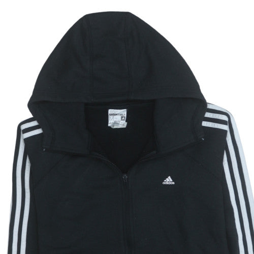 Adidas Mens Black Full Zip Hoodie Size M Lightweight Sportswear
