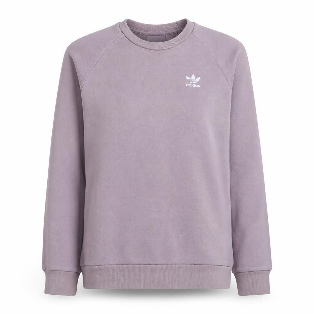 Front view of Adidas Women’s Purple Crew Neck Pullover Sweatshirt XS