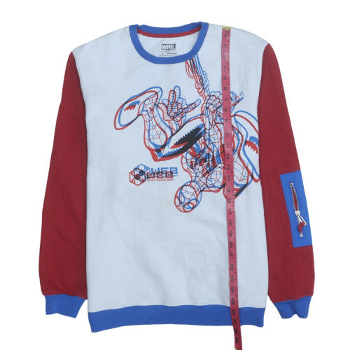 Marvel Spider-Man Men's Multicoloured L Fleece Pullover Sweatshirt