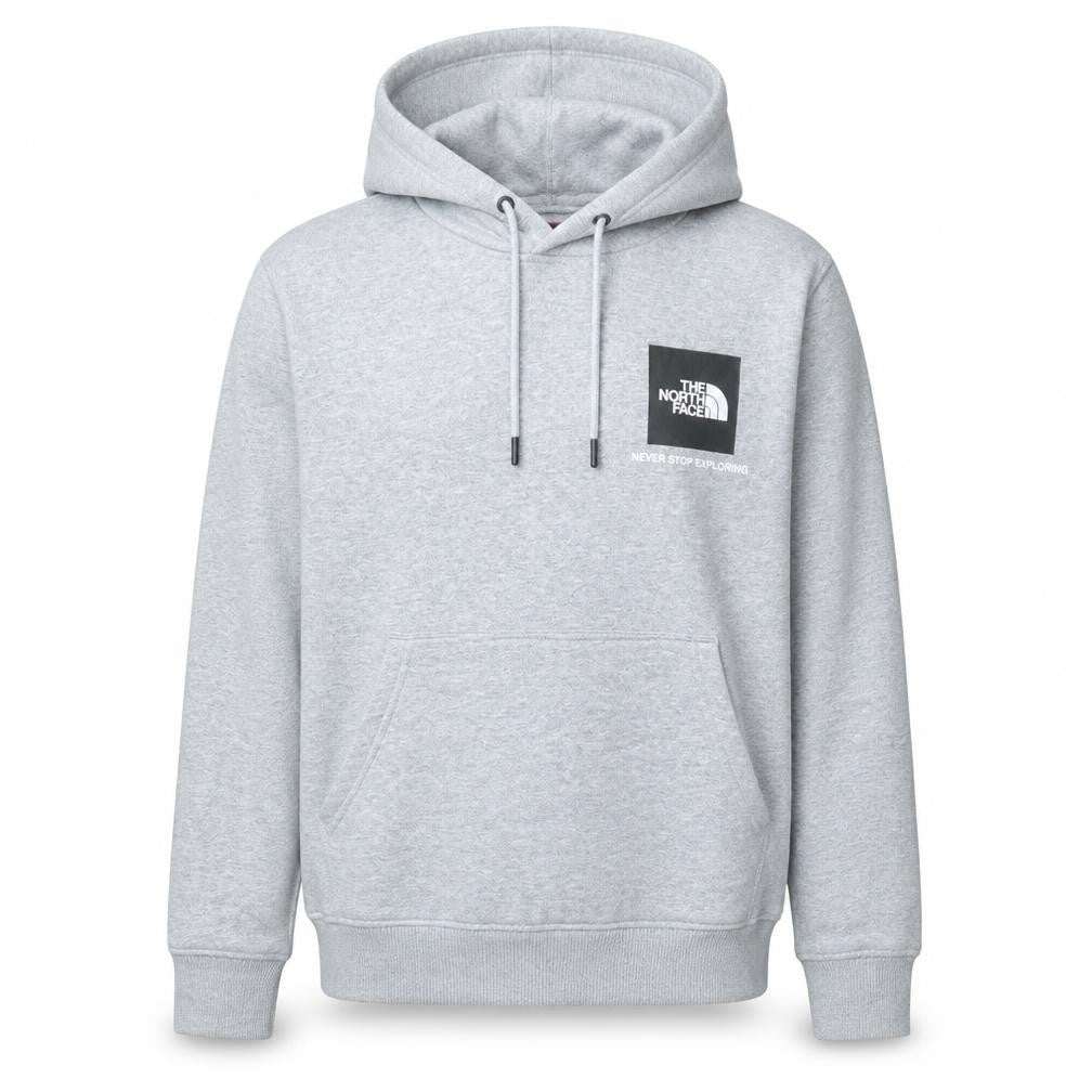The North Face Men's Grey Pullover Hoodie Size S Logo Outdoor