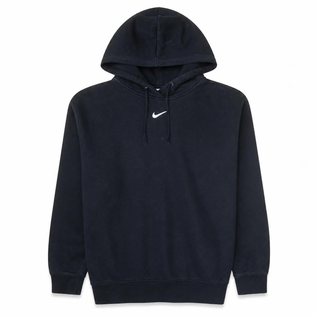 Nike Men's Black Pullover Hoodie Small Logo Fleece Sweatshirt
