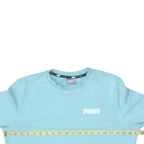 Puma Men's Blue Crew Neck Pullover Sweatshirt Size S
