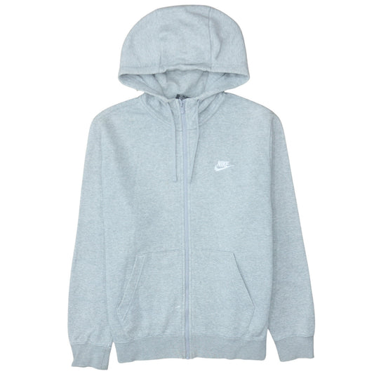 Nike Men Grey Full Zip Hoodie M Regular Fit