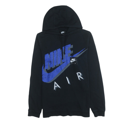 Nike Men's Black Pullover Hoodie M Graphic Print Sportswear