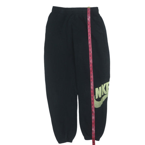 Nike Boys Black L Jogger Sweatpants with Elastic Waist and Pockets