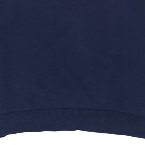 Puma Men Blue Pullover Sweatshirt L Regular Fit Crew Neck
