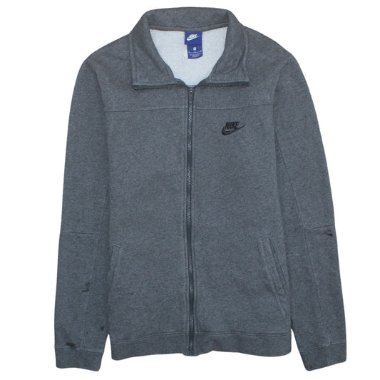 Nike Men’s Grey Full Zip Sweatshirt Size M Regular Fit Sports Style
