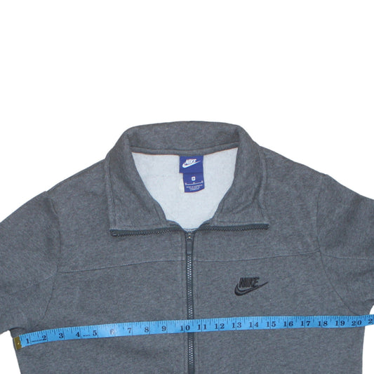 Nike Men’s Grey Full Zip Sweatshirt Size M Regular Fit Sports Style