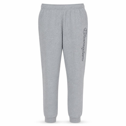 Champion Men's Grey Jogger Sweatpants L Regular Fit Fleece Trousers