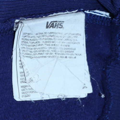 Vans Women's Blue Crew Neck Pullover Sweatshirt Medium