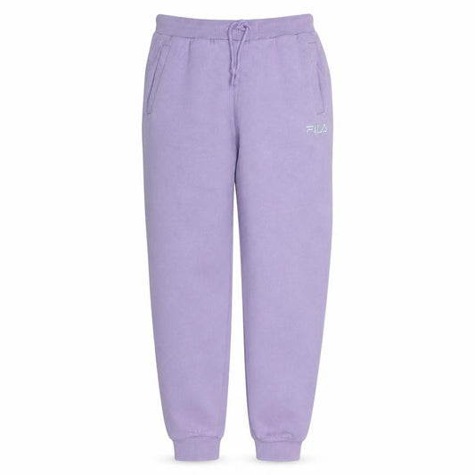 FILA Womens Purple Jogger Sweatpants Size 6 Elastic Waist Fleece Trousers
