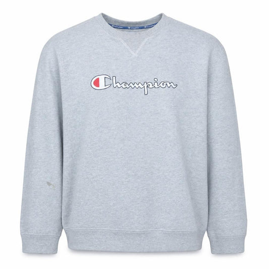 Champion Men's Grey Logo Pullover Sweatshirt Size L