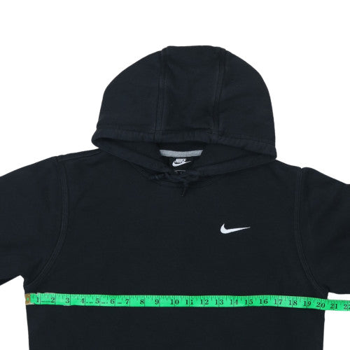 Nike Womens Black Pullover Hoodie Small Fleece Lined Casual