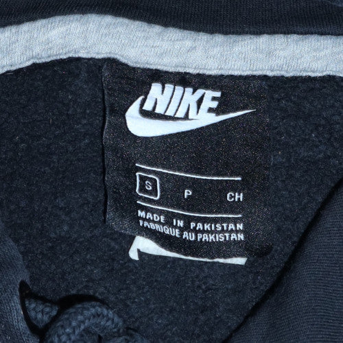 Nike Womens Black Pullover Hoodie Small Fleece Lined Casual