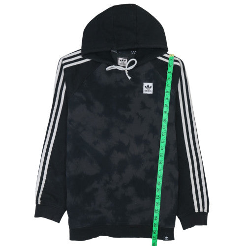 Adidas Mens Black Pullover Hoodie Size M Regular Fit Sportswear