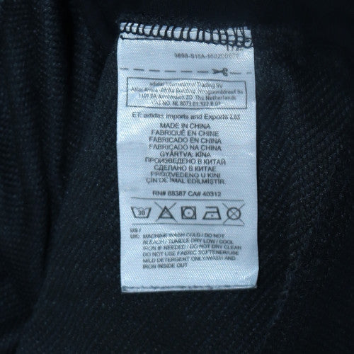 Adidas Mens Black Pullover Hoodie Size M Regular Fit Sportswear