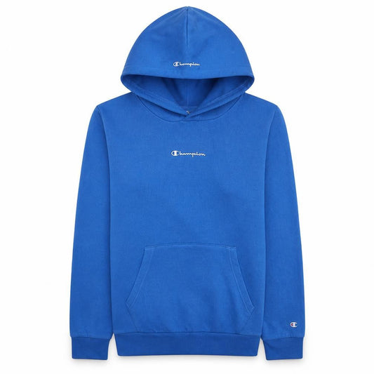 Champion Boys Blue Pullover Hoodie XL 13-14 Years Fleece Logo Sweatshirt