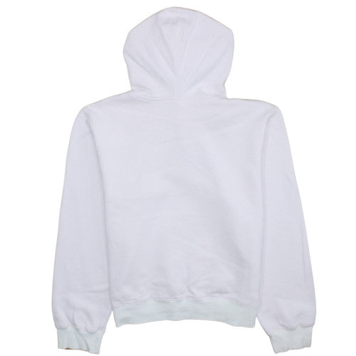 Adidas Womens Pink Pullover Hoodie Size 10 Cotton Blend Logo Sweatshirt