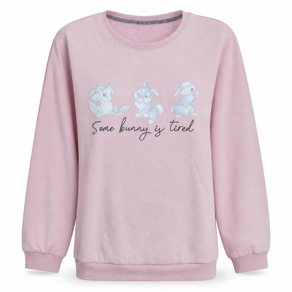 Disney Women Pink Thumper Sweatshirt UK M Pullover Crew Neck
