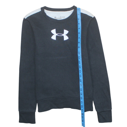 Under Armour Men's Black XS Pullover Crew Neck Logo Sweatshirt