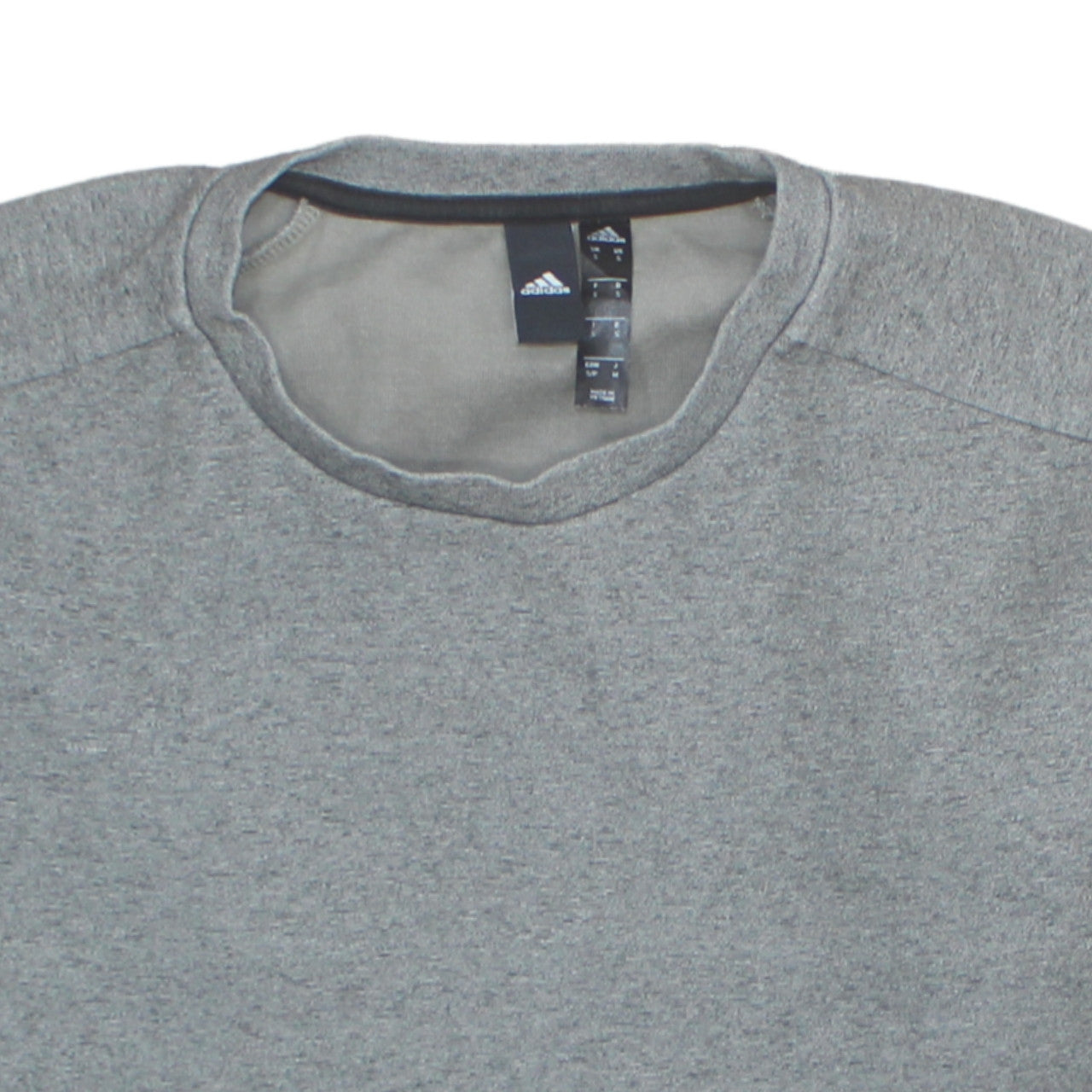 Adidas Men's Grey Pullover Sweatshirt Size S Regular Fit
