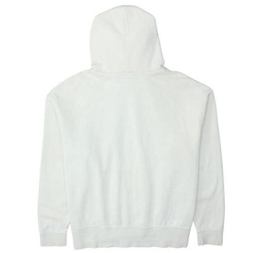 Nike Womens White Pullover Hoodie M Cotton Blend Athletic