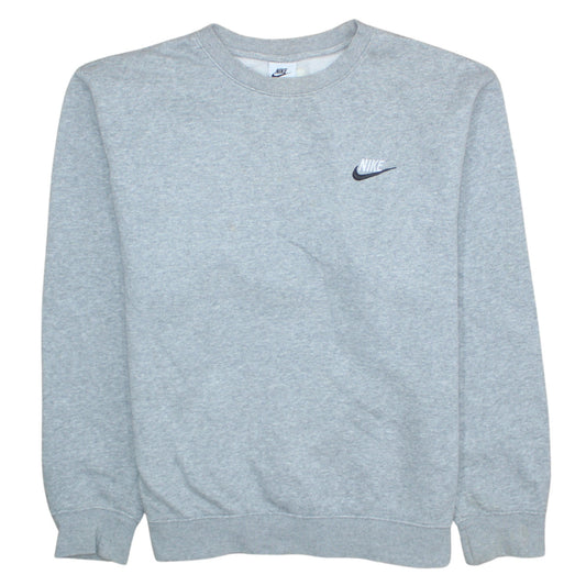 Nike Men's Grey Crew Neck Pullover Sweatshirt Size S