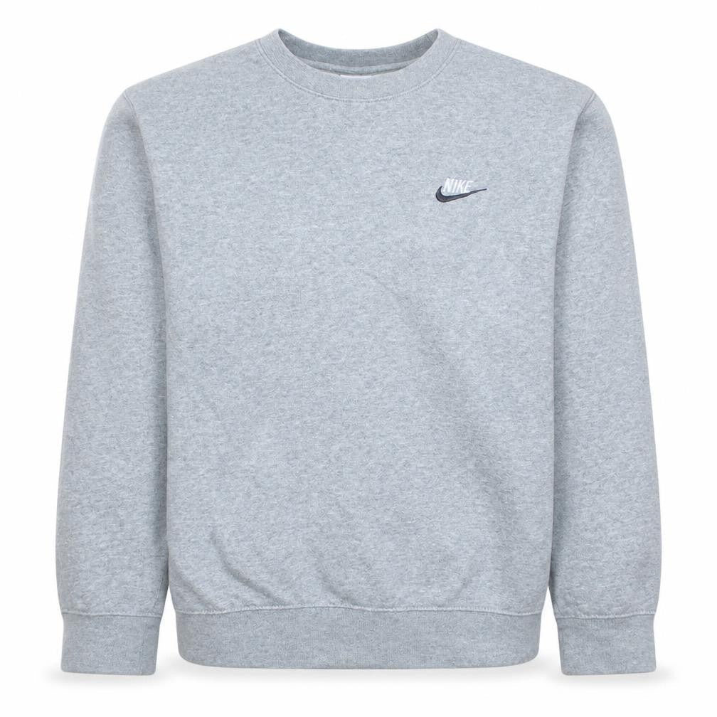 Nike Men's Grey Crew Neck Pullover Sweatshirt Size S