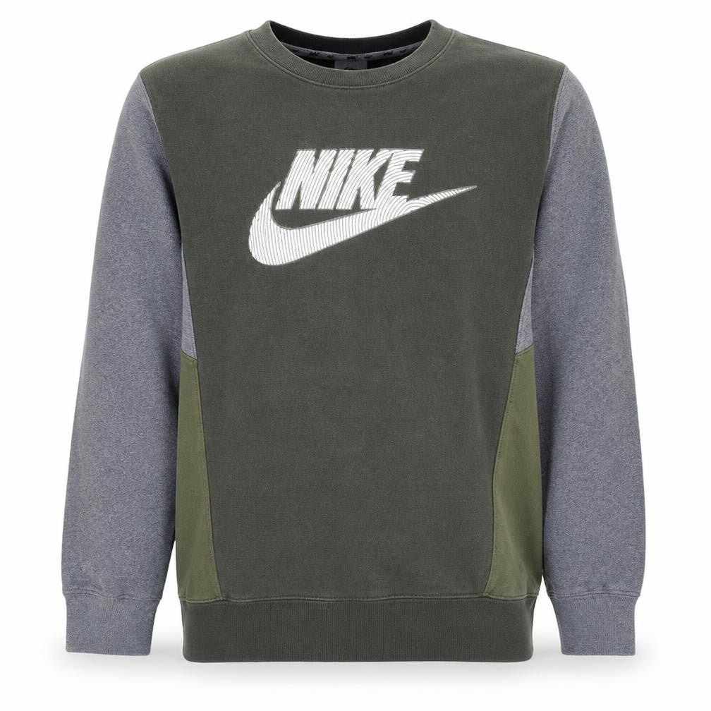 Nike Men's Green Crew Neck Logo Pullover Sweatshirt Size S