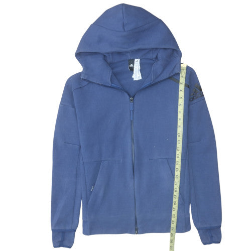 Adidas Men's Blue XS Full Zip Hoodie Sweatshirt