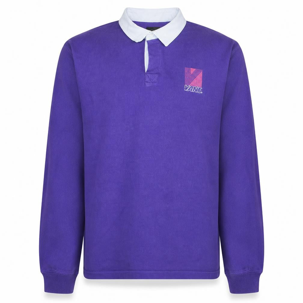 Vans Men's Purple Collared Henley Sweatshirt Size M