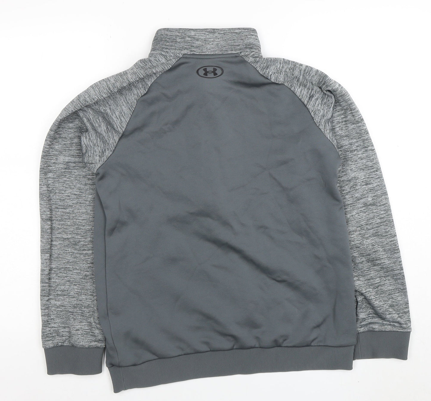 Under Armour Boys Grey 1/2 Zip Pullover Hoodie XL - Lightweight Training Top