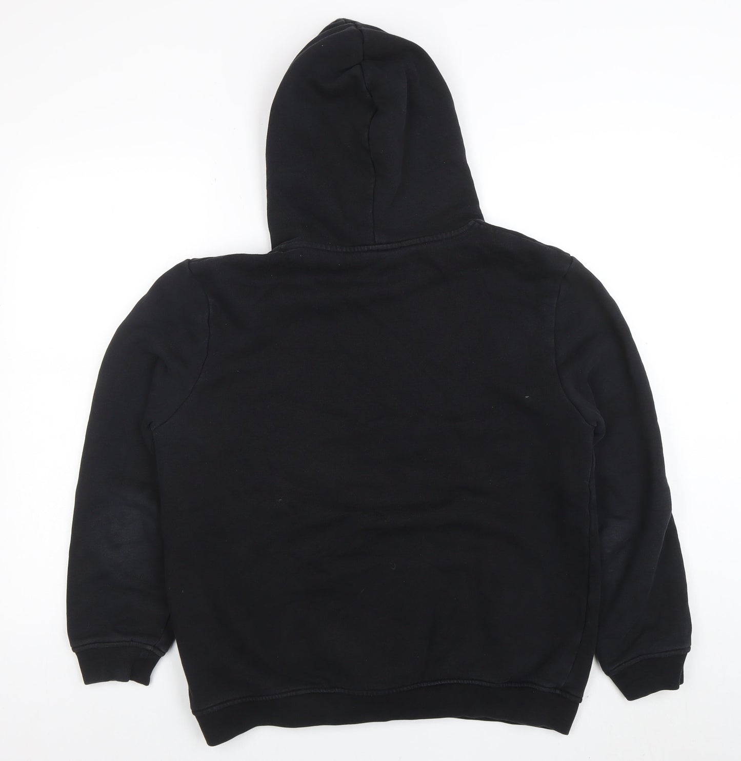 ARNE Women Black M Pullover Hoodie Cotton Blend Casual Sweatshirt