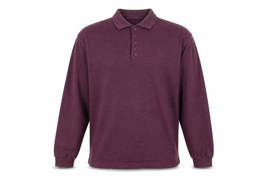 Giorgio Fellini Men's Purple Long Sleeve XL Polo Shirt