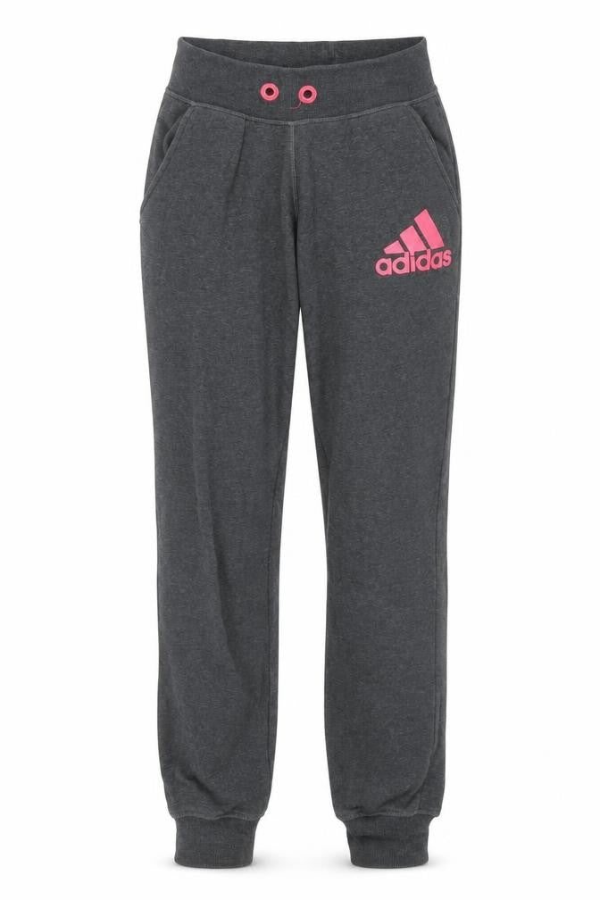 Front view of Adidas women’s grey xs jogger sweatpants activewear trousers