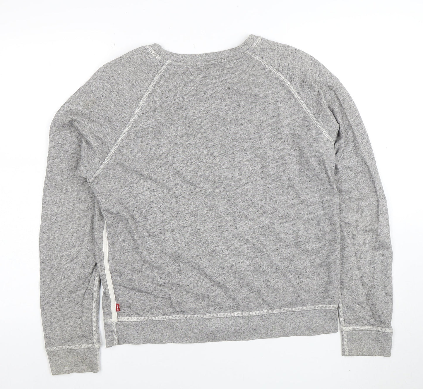 Levi's Mens Grey Cotton Crew Neck Long Sleeve Sweatshirt M