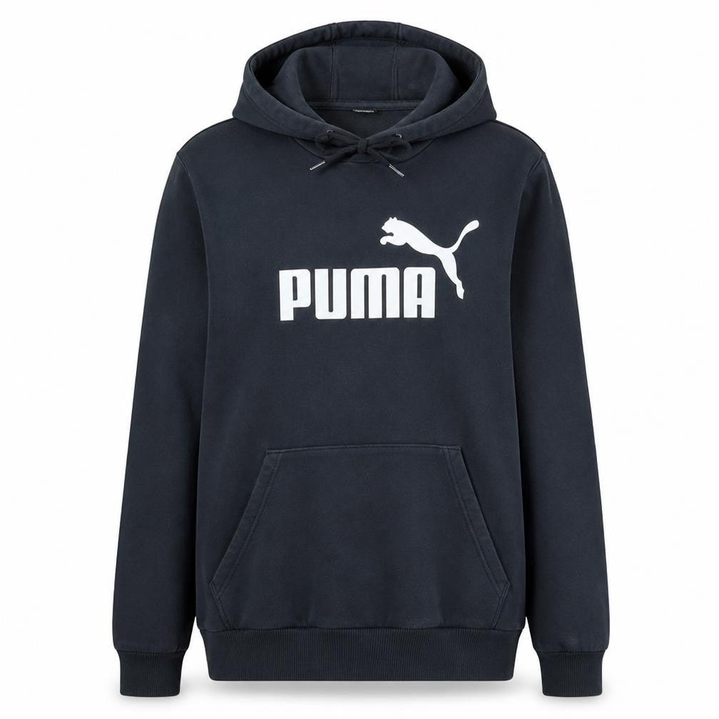 Puma Women's Black Small Pullover Hoodie with Logo Print