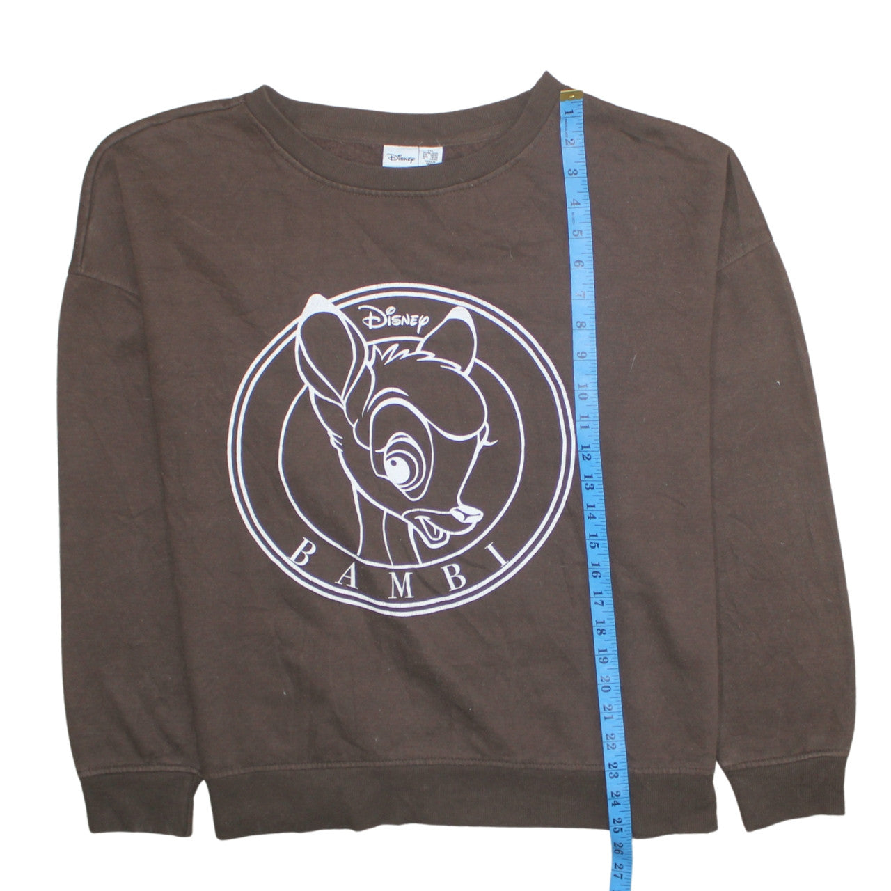 Disney Women Brown Bambi Pullover Sweatshirt 2XL