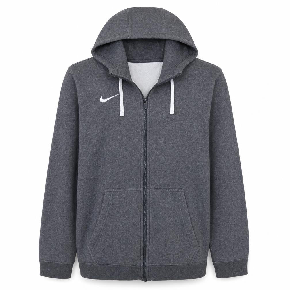 Nike Men's Grey Full Zip Hoodie M Fleece Sportswear Sweatshirt