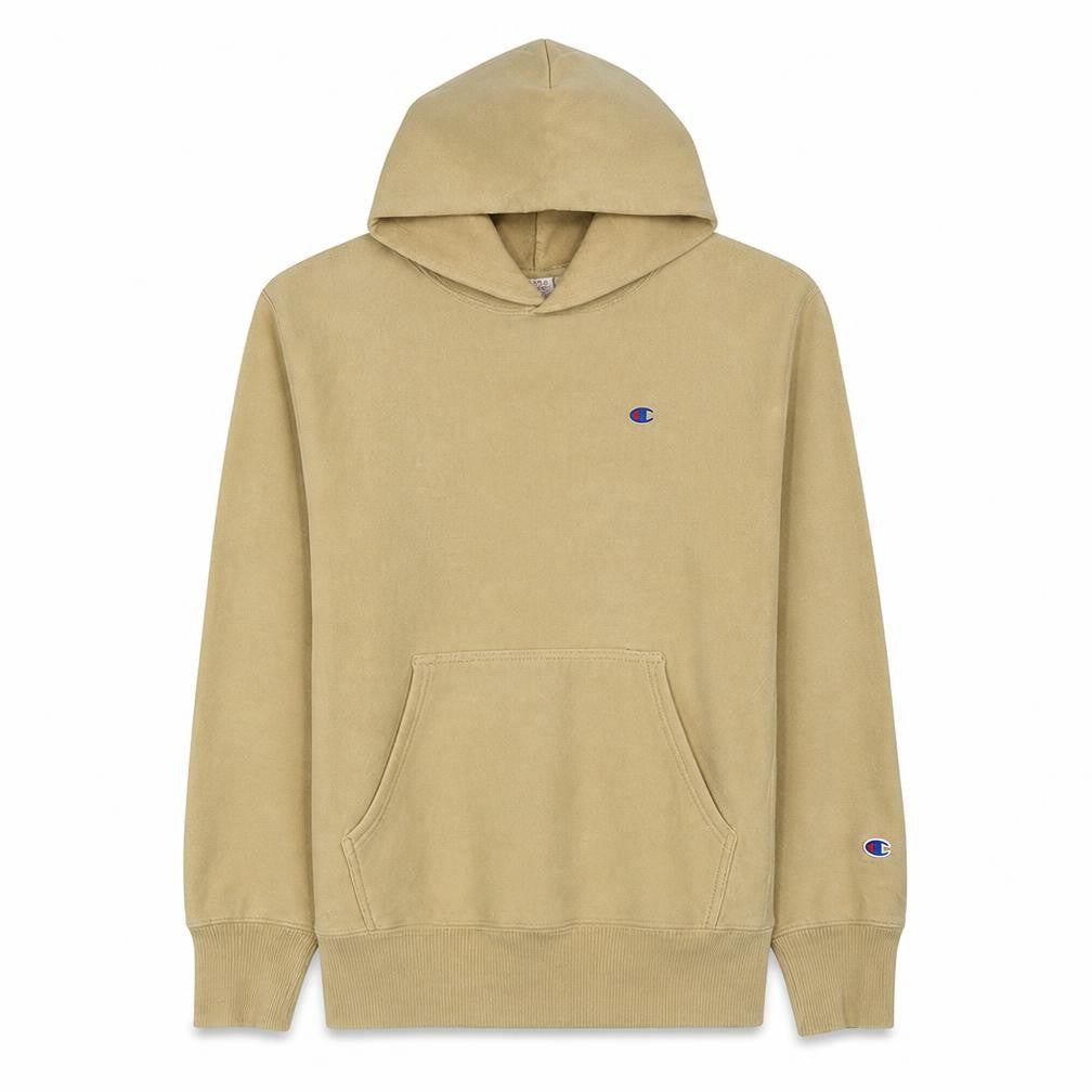 Champion Men's Beige Reverse Weave Pullover Hoodie Size L