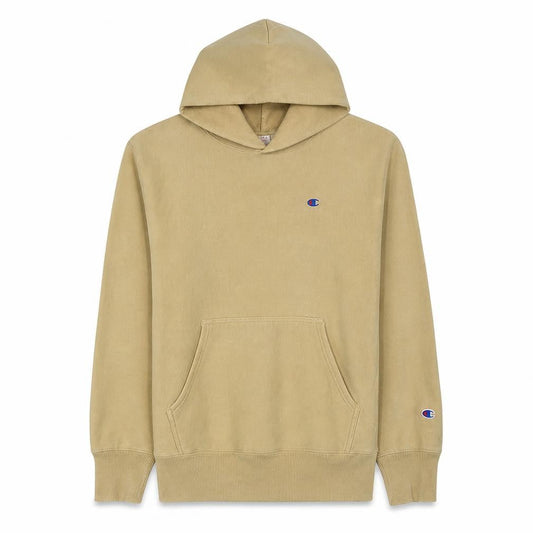 Champion Men's Beige Reverse Weave Pullover Hoodie Size L