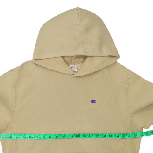 Champion Men's Beige Reverse Weave Pullover Hoodie Size L