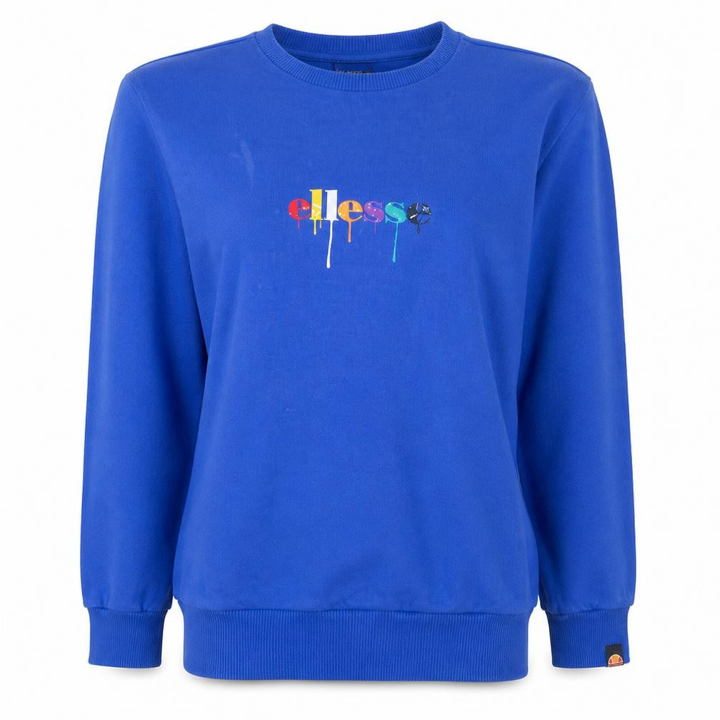 Ellesse Womens Blue Crew Neck Pullover Sweatshirt Size M