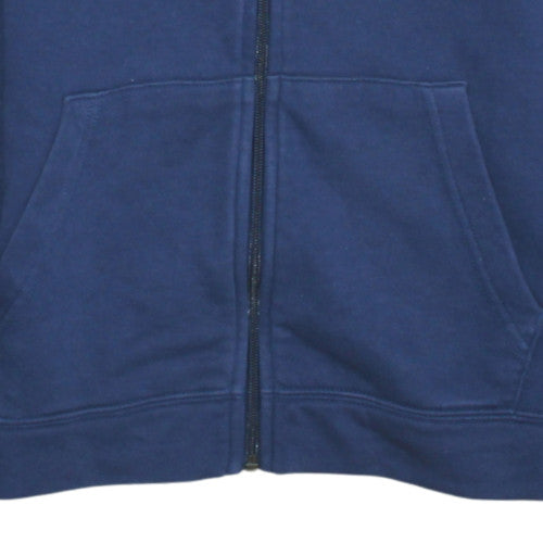 Nike Boys Blue Full Zip Hoodie L 147-158cm Cotton Blend Sweatshirt