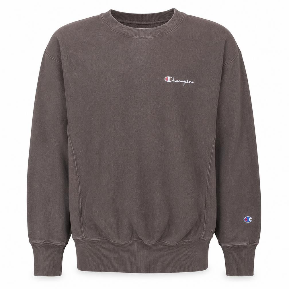 Champion Men's Brown Small Reverse Weave Pullover Sweatshirt