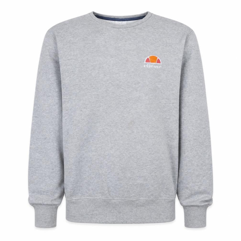 Ellesse Men's Grey Regular Fit Crew Neck Sweatshirt M