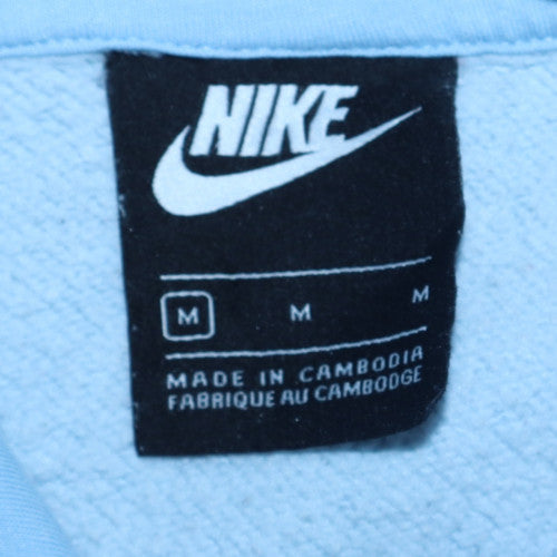 Nike Women’s Blue Pullover Hoodie Medium Cotton Blend Casual