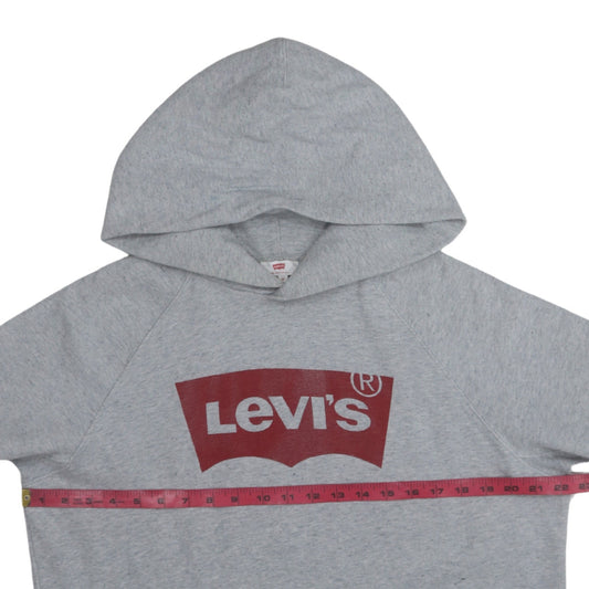 Levi's Men's Grey Pullover Hoodie M Classic Logo Sweatshirt