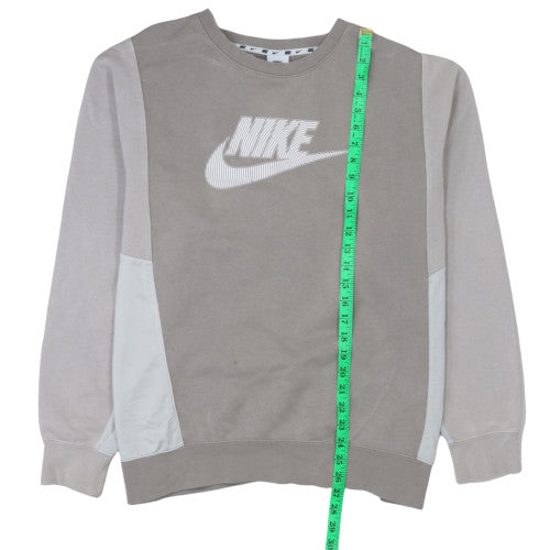 Nike Womens Beige Crew Neck Pullover Sweatshirt XL