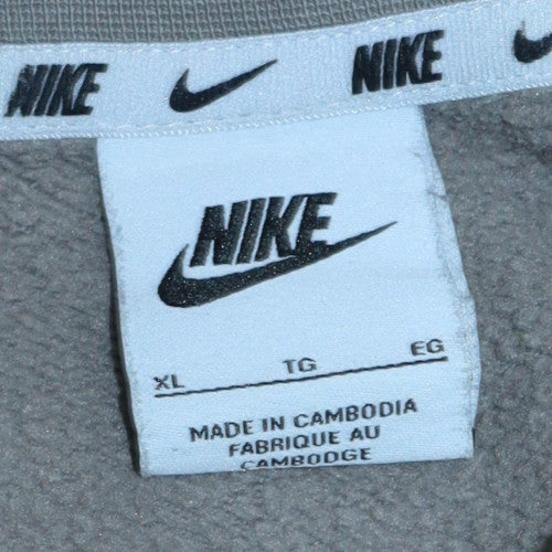 Nike Womens Beige Crew Neck Pullover Sweatshirt XL